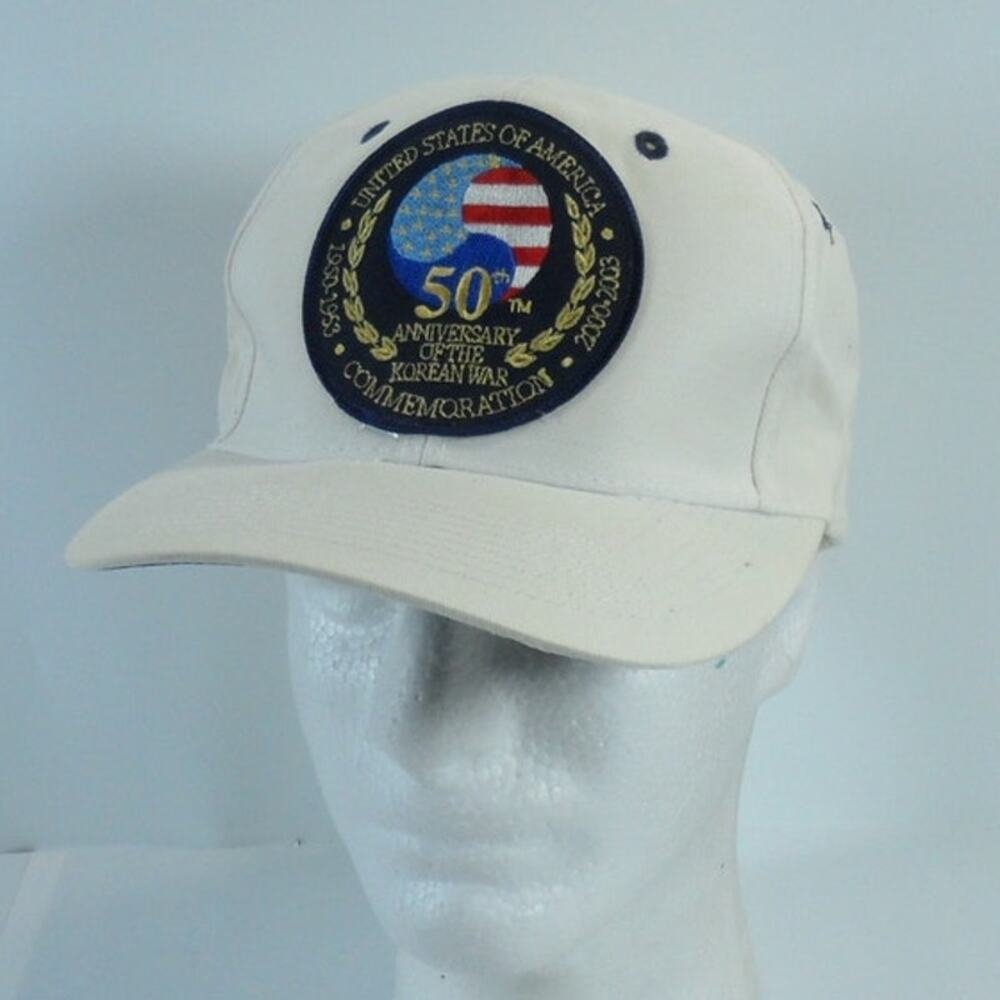 Vintage Korean War 50th Anniversary Commemoration Snapback Cap Hat Veteran